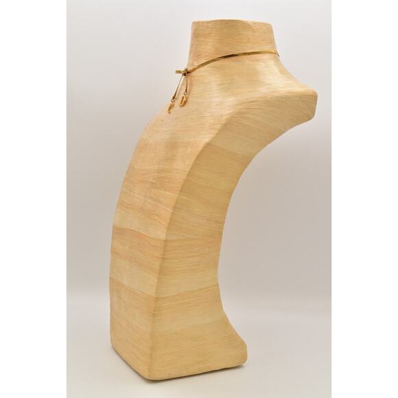 Christian Dior Vintage Bow Choker Necklace Logo CD Charm Gold Chain Signed BinBD - Picture 9 of 12